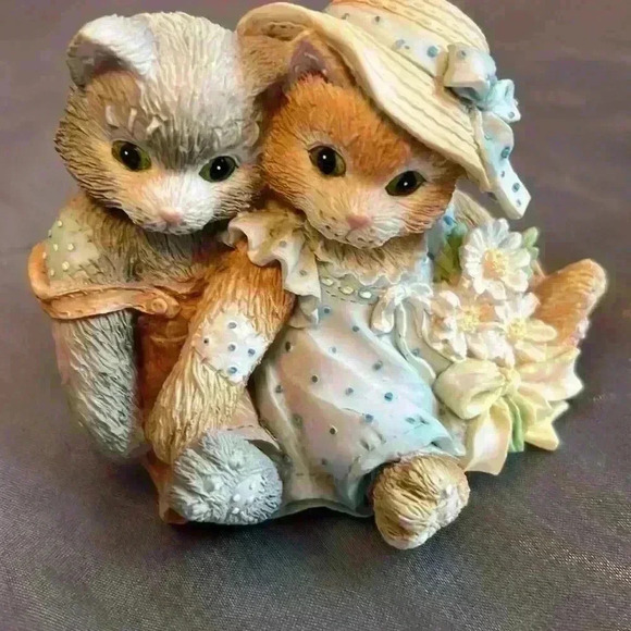 Vintage  Adorable Calico Kittens 1993 - Picture 8 of 8